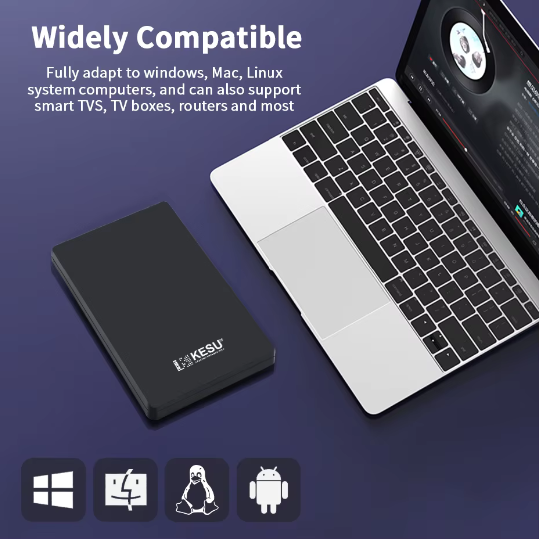 KESU Orignal USB 3.0 Portable 2.5" Hard Drive/SSD Case – Ultra Fast 100MB/s Speed