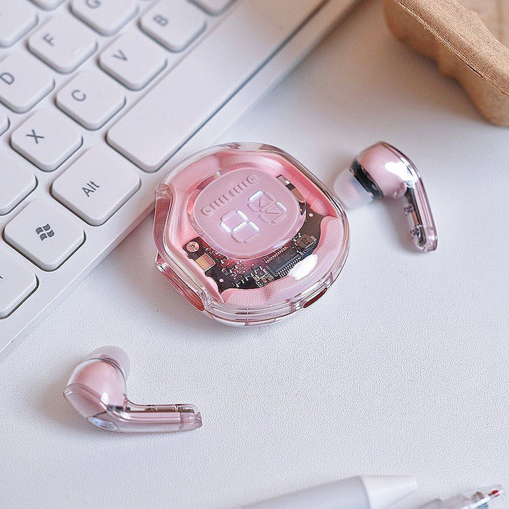 Air 39 Gaming Earbuds – Transparent Design, LED Display, IPX4 Waterproof & ENC Mic