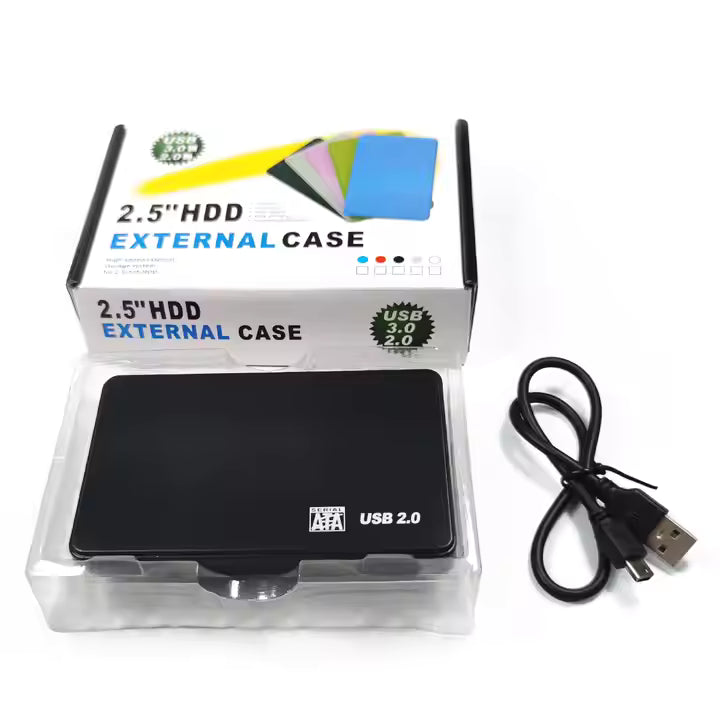 USB 2.0 Transparent Portable Case – Up to 40MB/s Speed