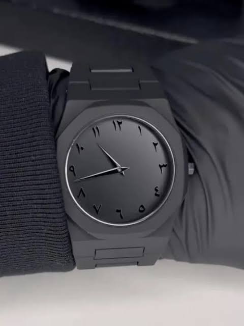 Original Black Aura Arabic Dial Men's Watch – Luxury Elegant Analog Wrist Watch for Men