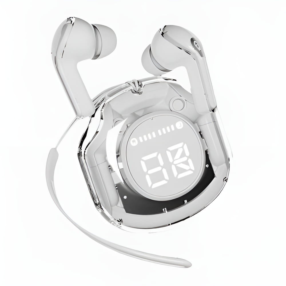 Air 39 Gaming Earbuds – Transparent Design, LED Display, IPX4 Waterproof & ENC Mic