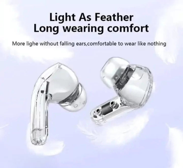 Air 39 Gaming Earbuds – Transparent Design, LED Display, IPX4 Waterproof & ENC Mic